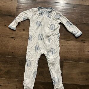 KyteBaby Footie Rainbow Fog